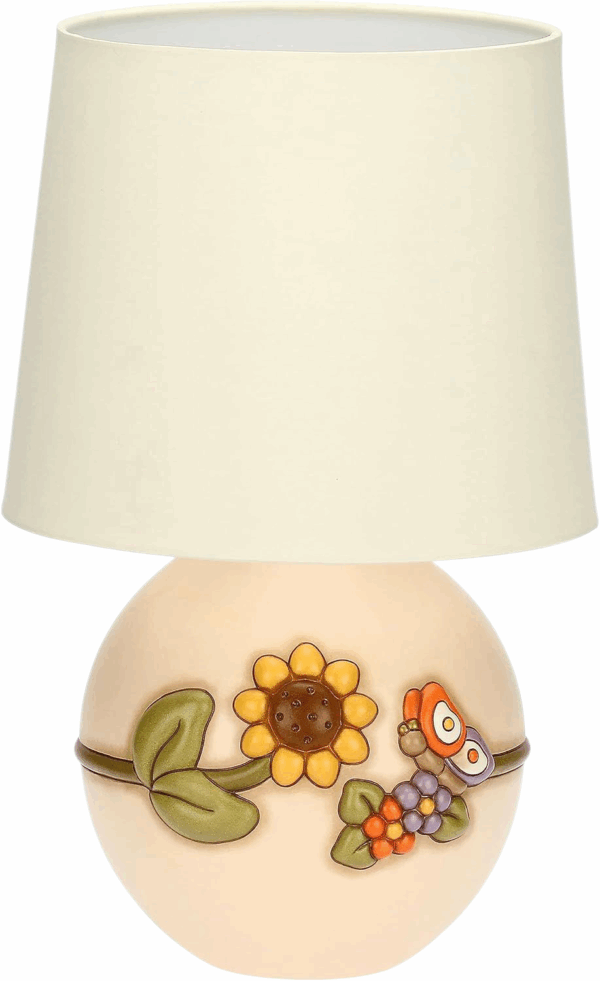 THUN - Lampada da Tavolo, Decorazione con Girasole in Ceramica