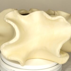 Thun - Coprivaso bianco in ceramica a tema mare