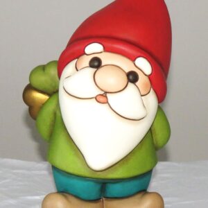 Thun - Gnomo Oliver con quadrifoglio portafortuna in ceramica, maxi