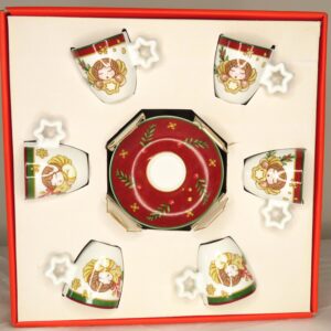 Thun - Set 6 tazzine caffè in porcellana Bloomia